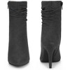 Perphy Women's Pointy Toe Side Zip Slouched Stiletto Heels Ankle Boots - 2 of 3