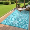 Outdoor Rug, Waterproof Rug, Vintage Medallion Outdoor Carpet, Reversible Mat, for Patio, Porch, Deck, Backyard, Balcony - 3 of 4