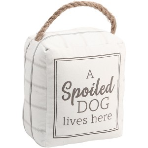 Pavilion Gift Company - Spoiled Dog - 5" x 6" Door Stopper - Door Stops - 1 of 4