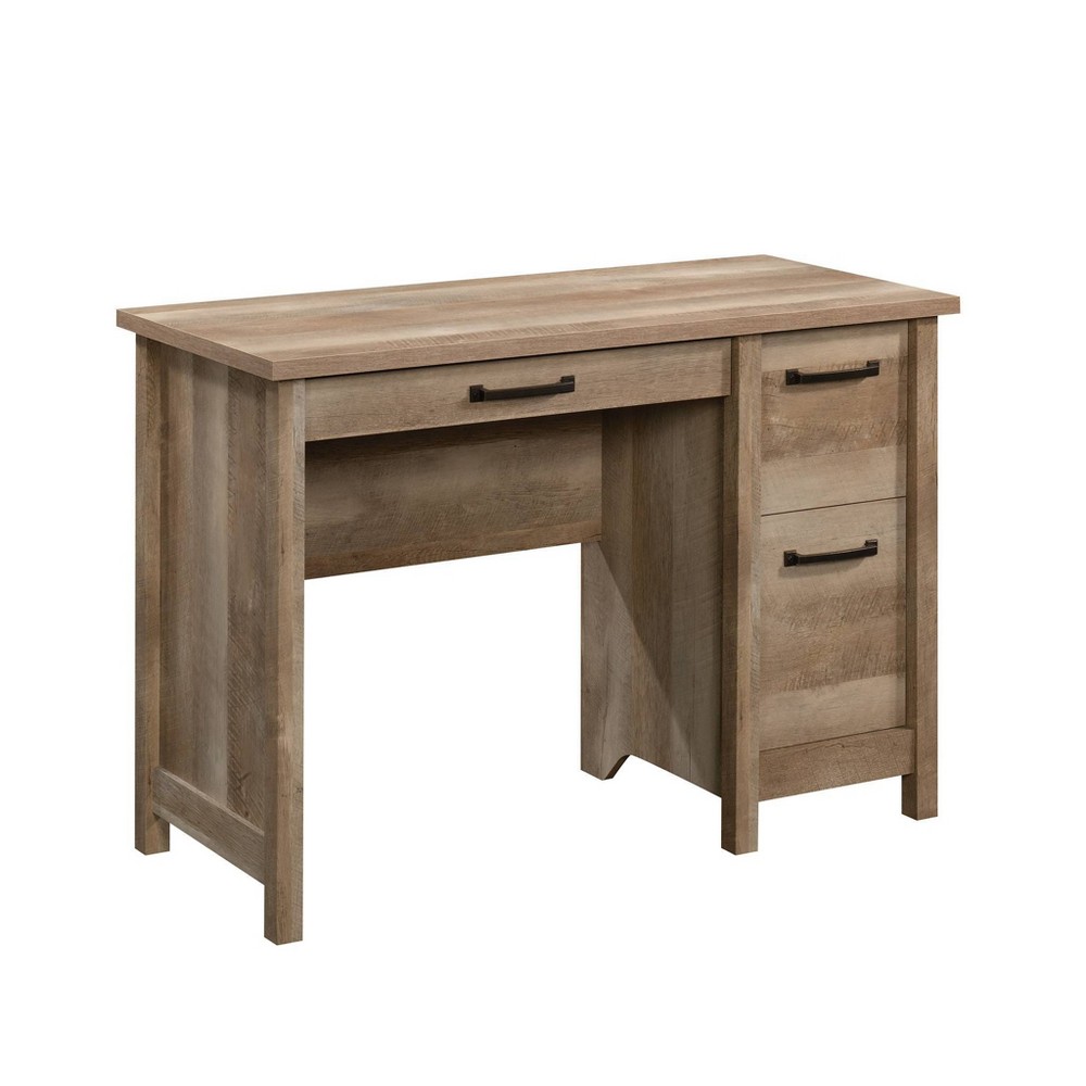 Photos - Office Desk Sauder Cannery Bridge Desk Lintel Oak - : Home Office Computer Desk, Rustic 