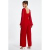 QUIZ Women's Scuba Crepe Chiffon Sleeve Jumpsuit - 2 of 4