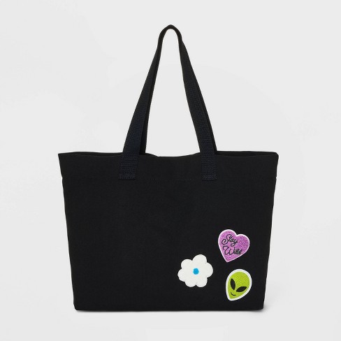 Target black cheap tote bag