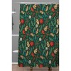 Pimlada Phuapradit Christmas Foliage Shower Curtain Green - Deny Designs - 2 of 3