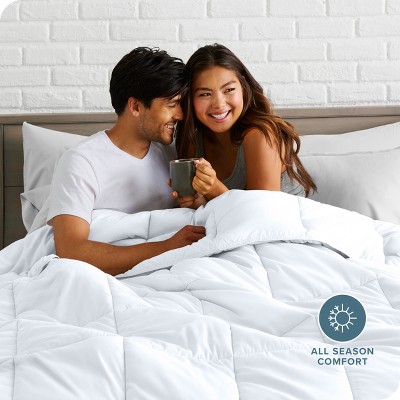 Full White Down Alternative Microfiber Comforter Set