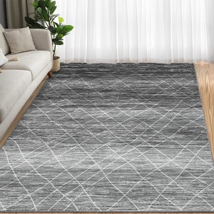 Area Rugs for Living Room Machine Washable Rug Distressed Indoor Carpet - 1 of 4