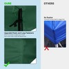 Yescom 10x10Ft Gazebo Top Replacement for beach cabanas for 1 Tier Outdoor Canopy Cover Patio Garden Yard Party Green - 4 of 4