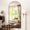 Beautyolove Full Length Mirror 57" x 20" Arched Floor Mirror Wall or Hanging Mounted Mirrors Full Body Mirrors, Black - 3 of 4