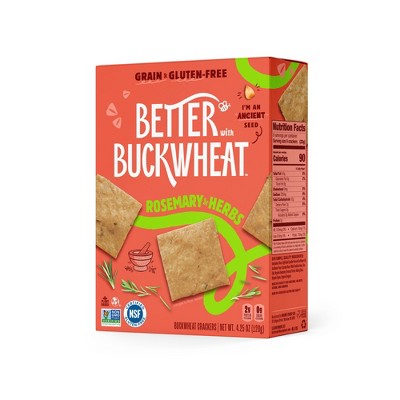 Better With Buckwheat Crackers Rosemary Herb - 4.25oz