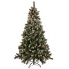 Northlight Real Touch™️ Pre-lit Snow Valley Pine Artificial Christmas Tree - 7.5' - Clear Lights - image 2 of 4