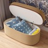 Olivier Boucle Oval Storage Ottoman - 2 of 4