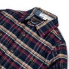 Hope & Henry Boys' Long Sleeve Flannel Button Down Shirt with Double Flap Pockets, Infant, 18-24 Months - 2 of 4