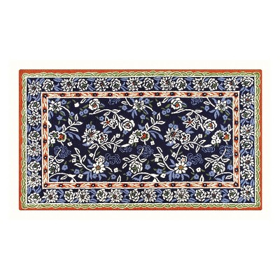 3'x5' Rectangle Woven Floral Accent Rug Blue - C&F Home