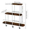 Artloge 3 Tier Plant Stand Tall Rolling Rack Vintage Indoor Plant Flower Holder with Lockable Casters for Patio Porch Garden Balcony Living Room - 3 of 4