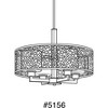 Progress Lighting Mingle 4-Light Pendant, Brushed Nickel, Etched Parchment Glass Shade - 3 of 3