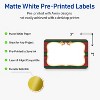 Avery Labels, 2" x 3", Gold-Red-Green Plaid, Matte, 80ct - 2 of 4