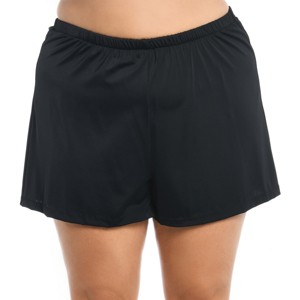 Maxine of Hollywood Women's Plus-Size 2'' Loose Fit Mid Rise Swim Shorts - 1 of 2
