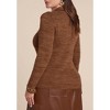 ELOQUII Polo Sweater With Leather Trim - 3 of 4