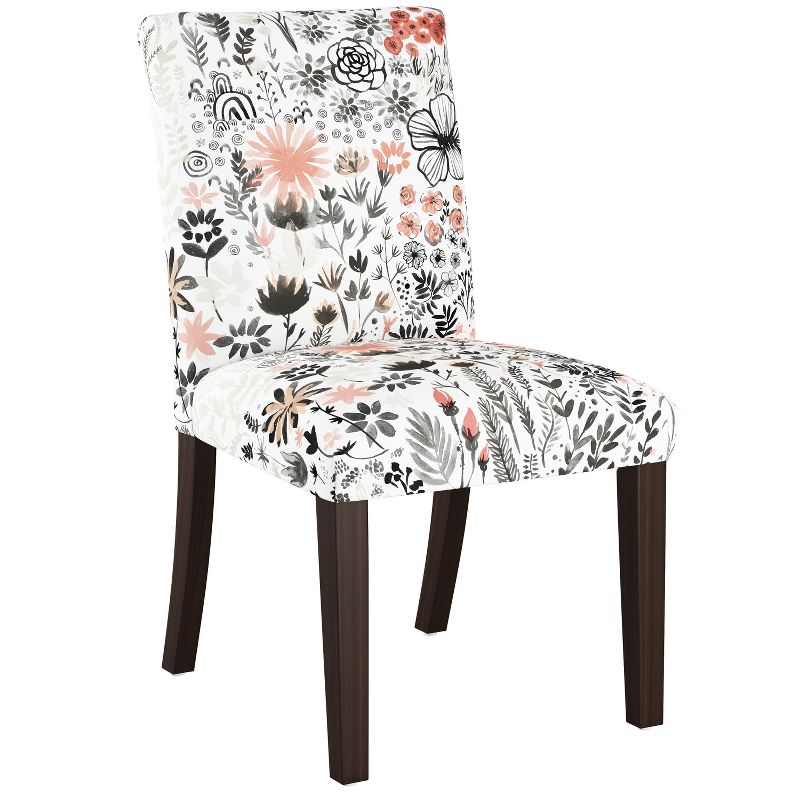 Skyline Furniture Hendrix Dining Chair in Winter Botanical Red, 3 of 9