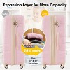 Vynxaria 2-Piece Spinner Hardshell Luggage Set with TSA Lock Lightweight Design Bonus Travel Bag - 3 of 4