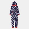 PATPAT Family Pajamas Matching Christmas Allover Blue Snowman Print Family Matching Pjs for Family Couples For Christams Party Eve - 3 of 4