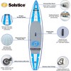 Solstice Watersports Islander Inflatable Raft Stand-Up Paddle Board Kit w/ Accessory & Camera Mount and Bungee Storage - 3 of 4