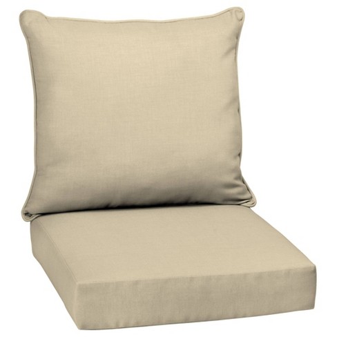 Deep Seating Foam Back Chair Cushion Set, 24 x 24 x 5 Seat and