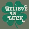 Women's Lost Gods Believe in Luck Shamrock T-Shirt - image 2 of 3