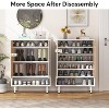 Tribesigns 6-Tier Shoe Cabinet with Door, Modern Shoe Storage Cabinet for Entryway Hallway - image 4 of 4