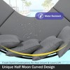 Whisen Half-Moon Patio Sofa Set with Coffee Table, 6-Person All-Weather Iron Frame & Cushions for Outdoor/Indoor Use - 4 of 4