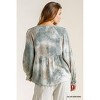 Women's Swiss Dot Babydoll Blouse - umgee - 3 of 4