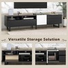 Modern TV Stand Entertainment Center With Cabinets Drawers Open Shelves Wooden Media Console For Living Room Bedroom - 4 of 4