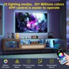 DOMETOUR 71 Inch TV Stand with LED Lights & Power Outlet, Living Room Gaming Media Console for TVs Up to 80 Inch with Storage - 2 of 4