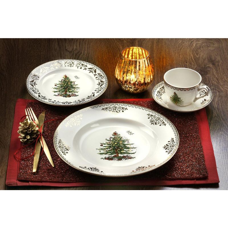 Spode Christmas Tree Gold Collection Dinner Plates, Set of 4, 3 of 5