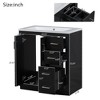 Akoasm 30 Inch Wood Bathroom Storage Vanity Cabinet With Drawers And Soft Closing Doors(WITH SINK)-Black - 3 of 4