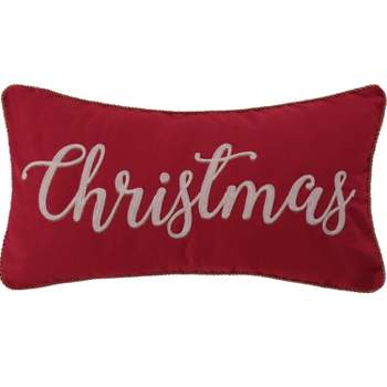 Yuletide Holiday Decorative Pillow Red - Levtex Home