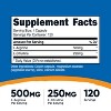 Nutricost L-Arginine L-Citrulline Complex 750mg, 120 Capsules - GMO Free - 120 Capsules - 2 of 4