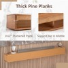 Fireplace Mantel Wooden Wall Mounted Floating Shelf 8" Deep Solid Pine Wood - 4 of 4