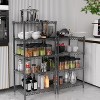 3 Tier Grey Storage Racks and Shelving - Heavy Steel Material Pantry Shelves - Adjustable Storage Shelf Metal Storage Rack - 2 of 4