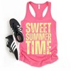 Simply Sage Market Sweet Summer Time Block Distressed Racerback Tank - 4 of 4