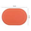 REGALWOVEN Faux Leather Heat Resistant Washable Non-slip Placemat 6 Pcs - 4 of 4