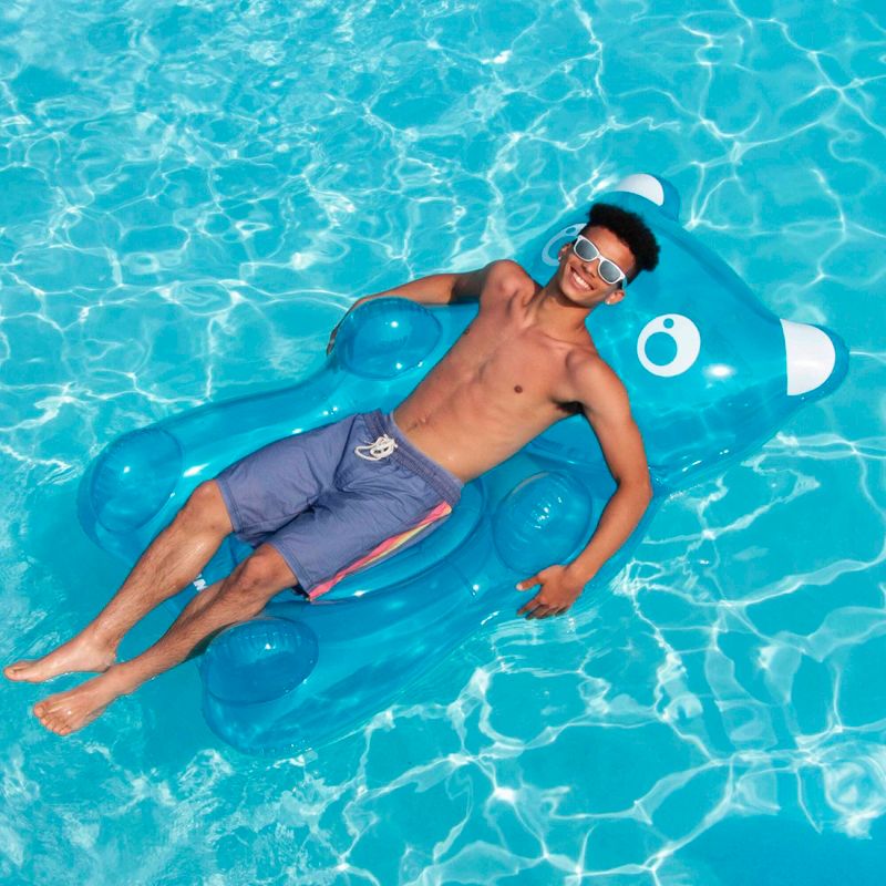 Pool Central 60" Blue Gummy Bear Swimming Pool Float, 2 of 4