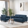 Tangkula 2 Pieces Living Room Sofa Set Modern Fabric Sofa Couch & Accent Chair Set - 3 of 4