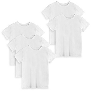 Mightly Boys & Girls 5pk Fair Trade Organic Cotton Classic Fit Tees - 1 of 4