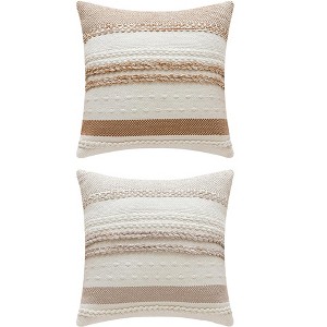 REGALWOVEN 2 Pcs Striped Decorative Throw Pillow Covers for Couch Bed Sofa Home Decor - 1 of 4