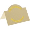 Sparkle and Bash 100-Pack Brown Kraft Blank Seating Name Tent Cards Table Number Signs Place Cards, 3.5 x 2.7 in - 2 of 4