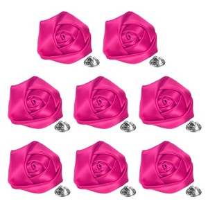 Unique Bargains Handmade Men Suits Formal Boutonnieres Wedding Corsage Lapel Pin Flower Brooch Butterfly Buckle 8 Pcs - 1 of 4