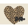 V Day Cheetah Heart Be Mine Crew Neck Short Sleeve Adult T-shirt - 2 of 2