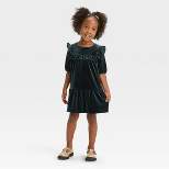 Toddler Girls' A-Line Short Sleeve Dress - Cat & Jack™ Black