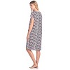 Casual Nights Women's Cotton Short Sleeve Sleep Dress, Nightshirt, Nightgown - 4 of 4