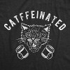 Womens Catffeinated T Shirt Funny Cat Caffeine Coffee Lover Graphic Novelty Tee - Crazy Dog Women's T Shirt - 2 of 4
